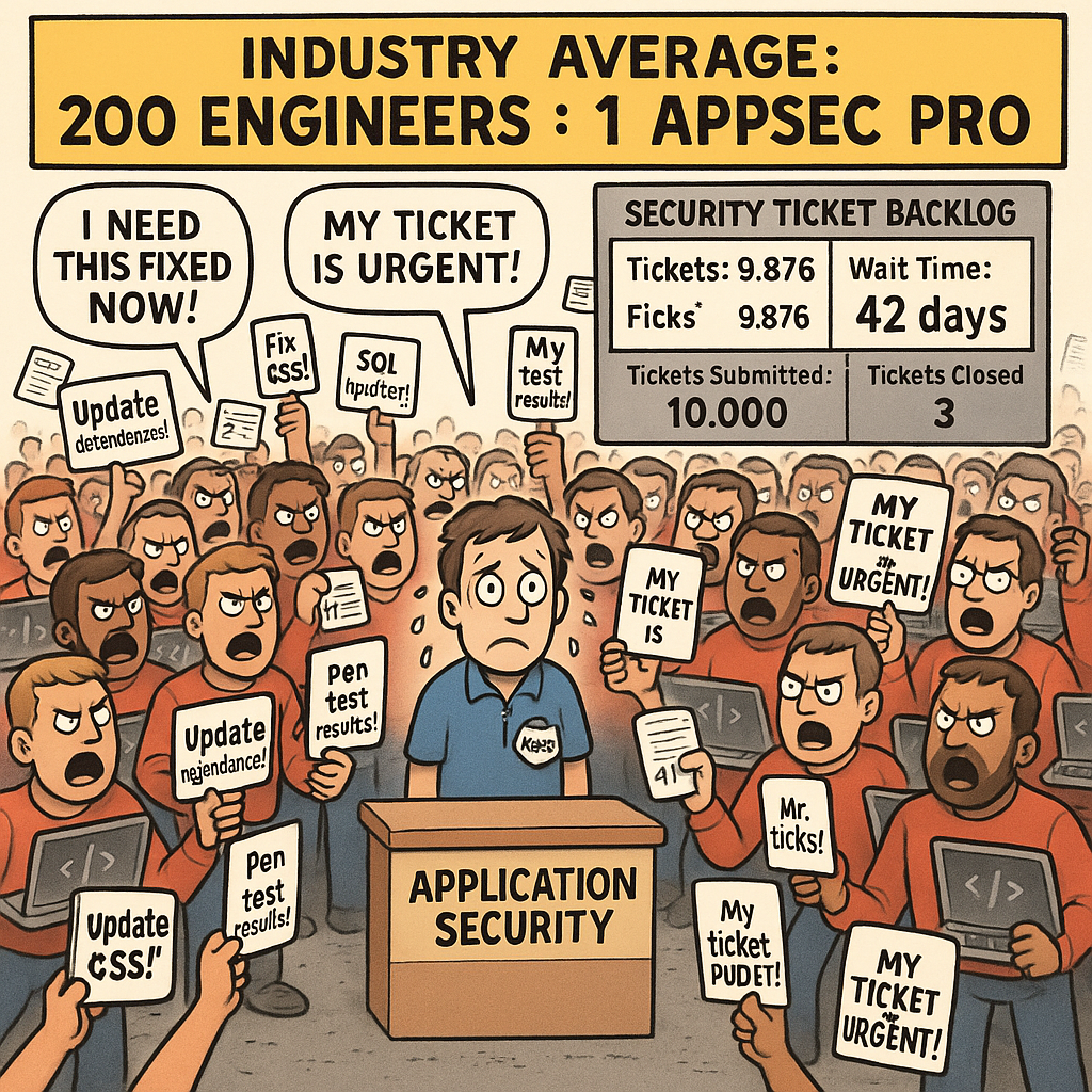 The ratio of appsec engineers to software engineers is frightening
