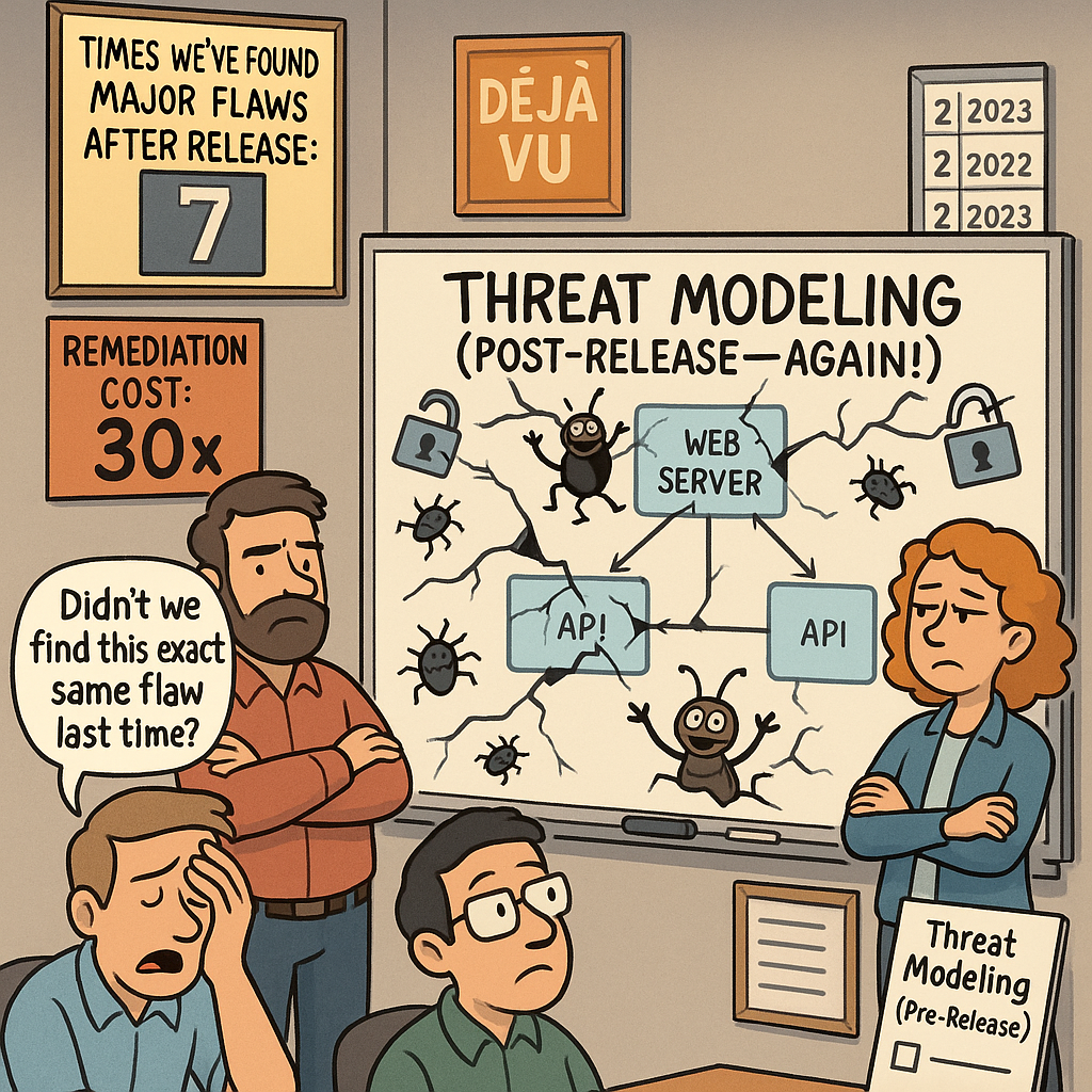 Threat Modeling Too Late